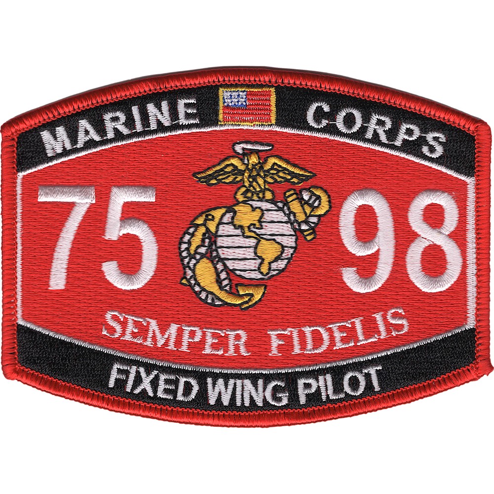 7598 Fixed Wing Pilot MOS Patch