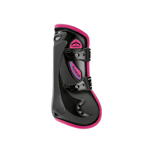 Veredus Olympus Vento Front Tendon Boots - Black/Pink - Medium