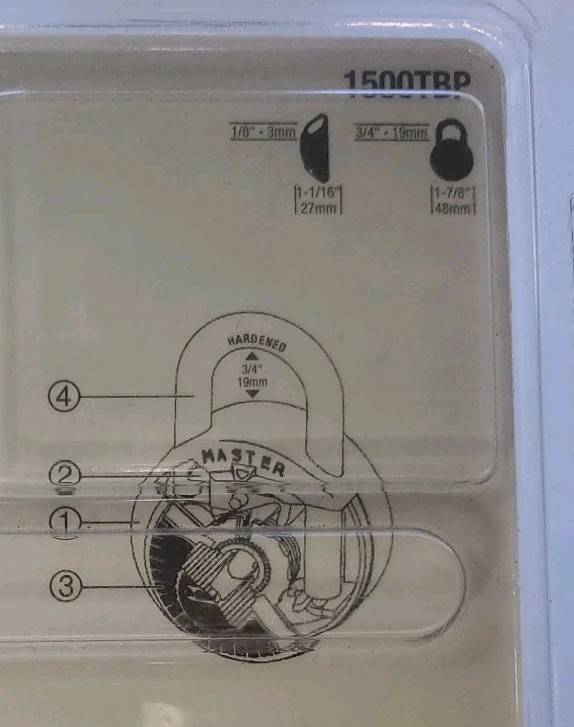 New 2 Master Lock Combination Locks Padlocks with Mini Backpack Lock #1500TBP