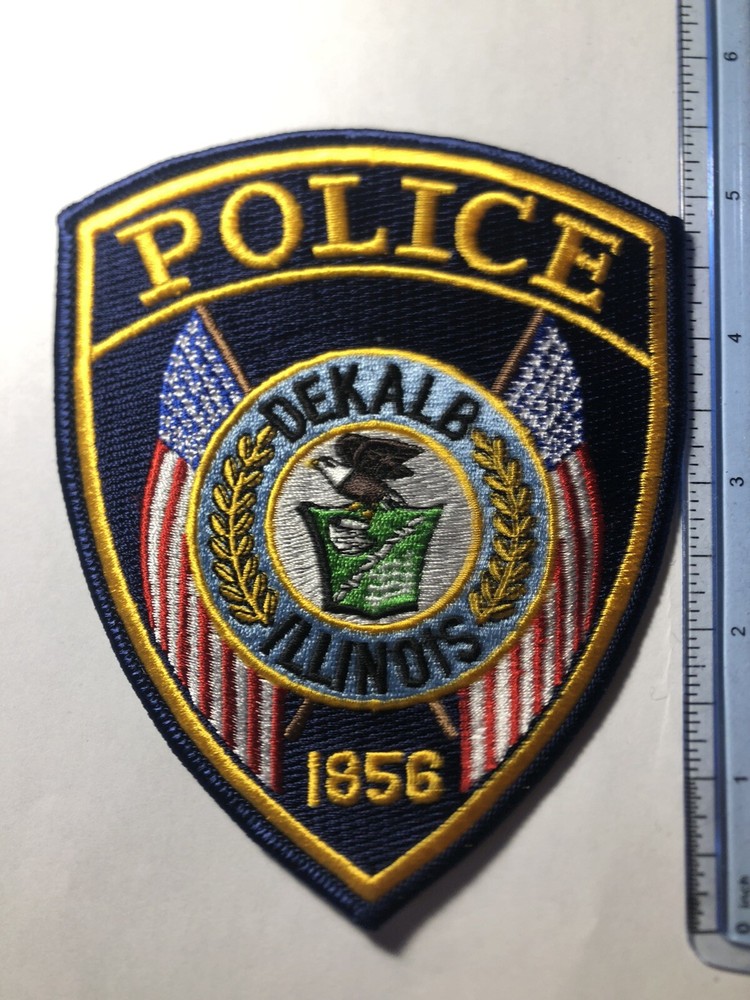 Dekalb Illinois Police Patch ~ 1856