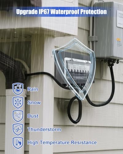 32A DC Circuit Breaker Box, Waterproof Solar Combiner Switch, 4 String MC4 Conne
