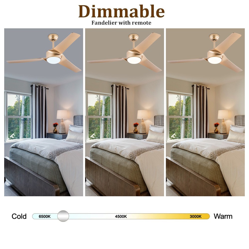 Modern Ceiling Fan Light, 52 Inch Ceiling Fan Light, Ceiling Fan Light