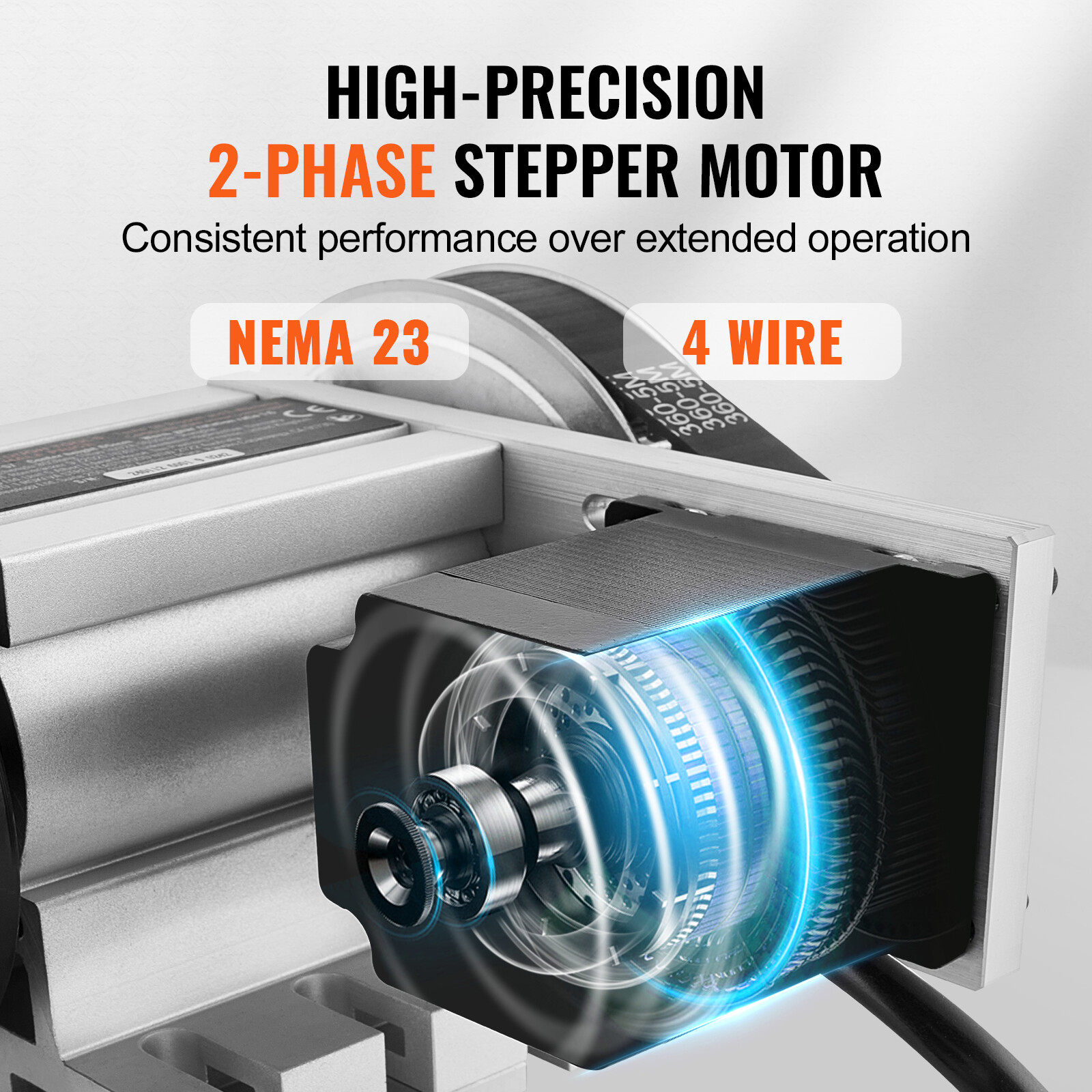 VEVOR Indexing Dividing Head K11-100mm 3-Jaw Chuck Tailstock for CNC Milling