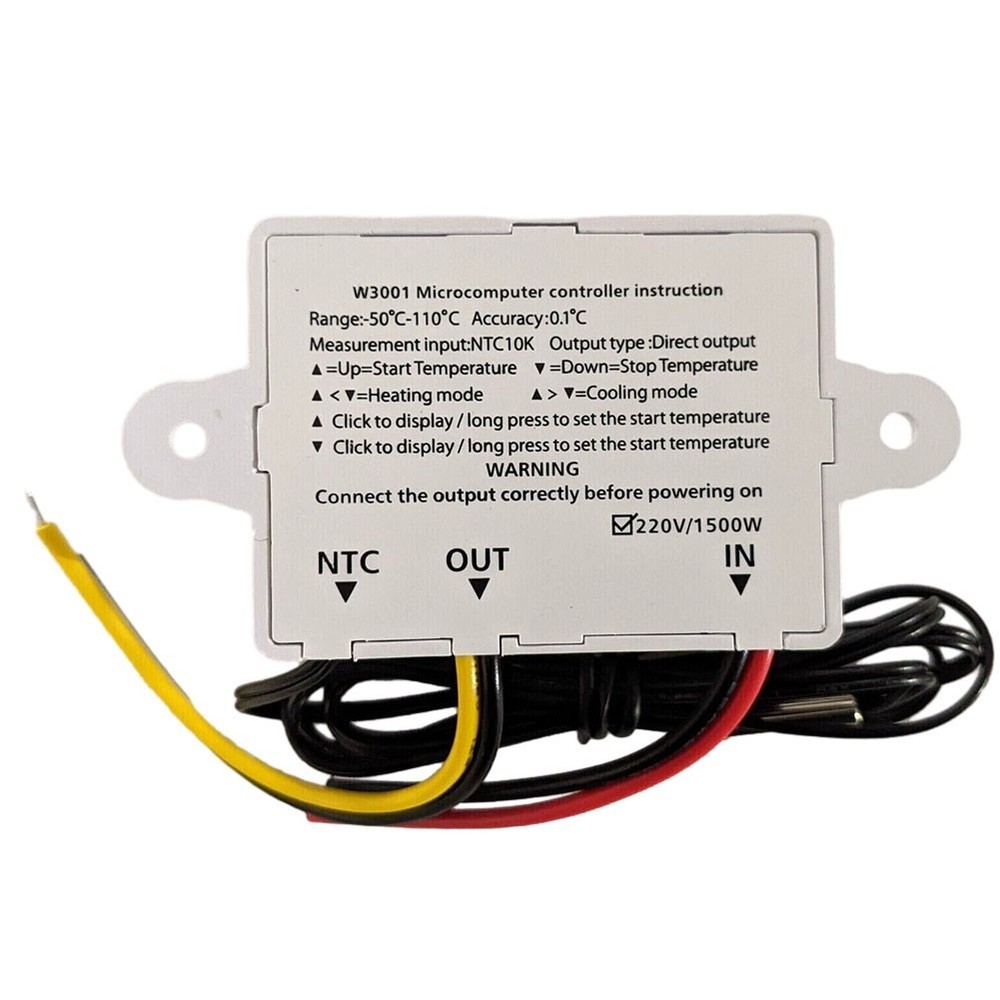 LED Temperature Controller Thermostat Switch Thermometer 12/24/220V