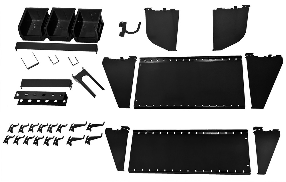 Wall Tool Organizer Pegboard Accessory Kit Metal Storage Board