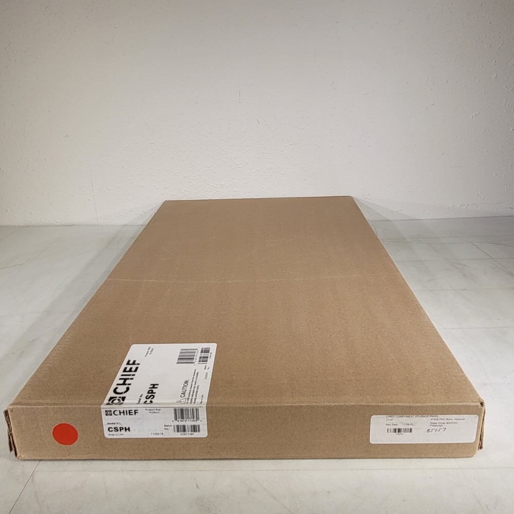 Chief CSPH Component Storage Panel Width 14.4" Depth 1.1" Height 27.3" - Black