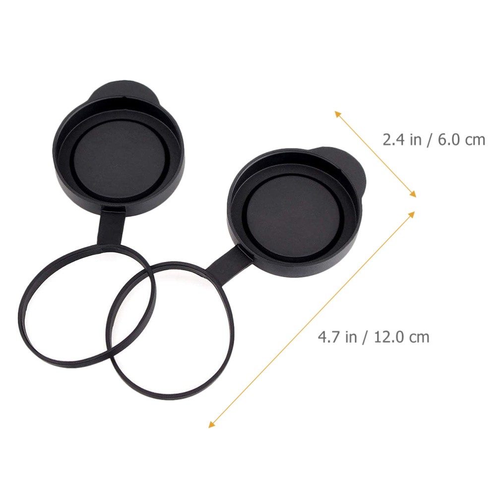 1 Set Binocular Objective Lens Caps Rubber Objective Lens Protect Covers