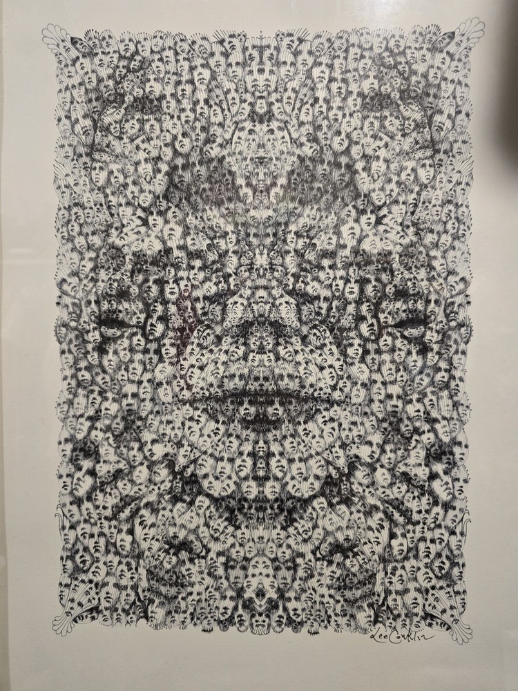 LEE CONKLIN “FACES” – Signed/Numbered Serigraph Print – Limit 50 – Psychedelic F