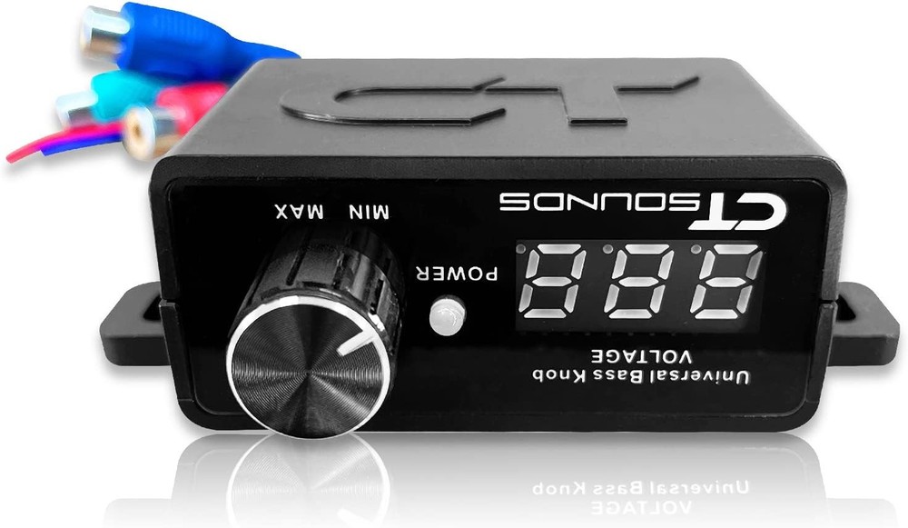 Universal Bass Knob - Digital Voltmeter, Blue LED Display, Remote Gain Control,
