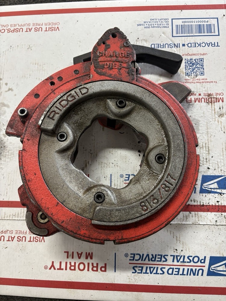 RIDGID 816 817 Semi Automatic Diameter Threading Machine Die Head