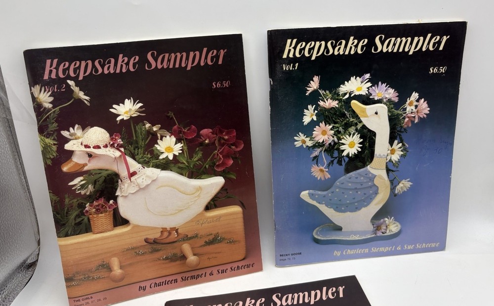 Lot 3 Keepsake Sampler Pattern Books Vol 1–3 Sue Scheewe Charleen Stempel