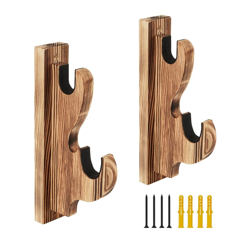 Upscale Hook Sword Stand - Two-Layer Wall Mounted Samurai Sword Hanger for Ka...