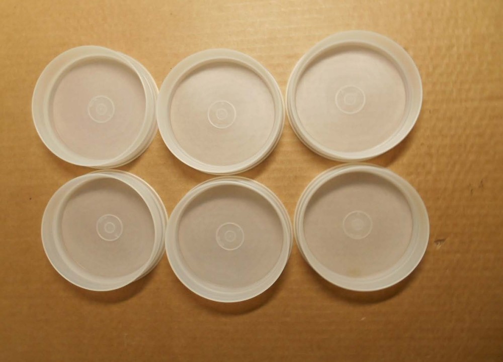 Tupperware 6 Small Hamburger Storage Containers 882 P10