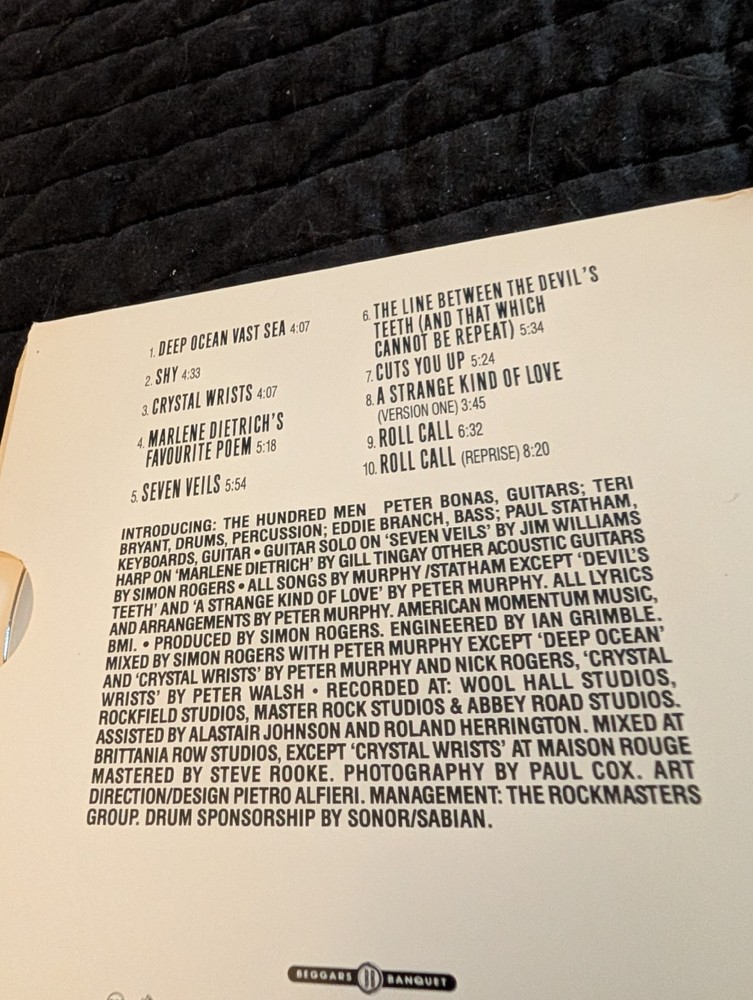 Peter Murphy Signed Deep Limited Pop Up Edition CD