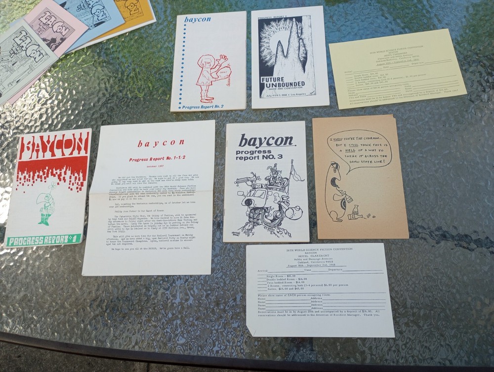 Sci Fi Convention Program Lot. Real Musgrave .Vintage Progress Reports