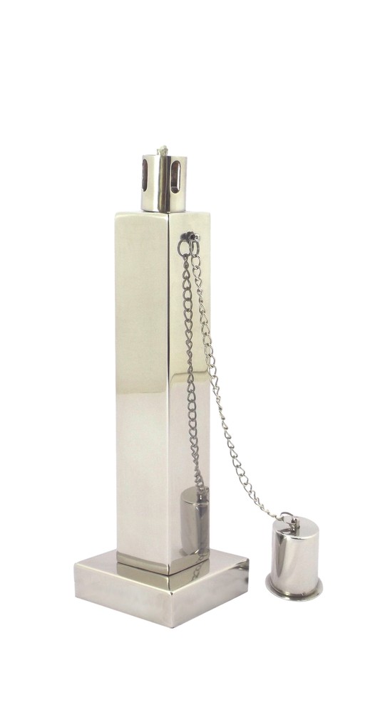 Anywhere Garden Torch - Table Top Polished Stainless Rectangle Torch (1pc)