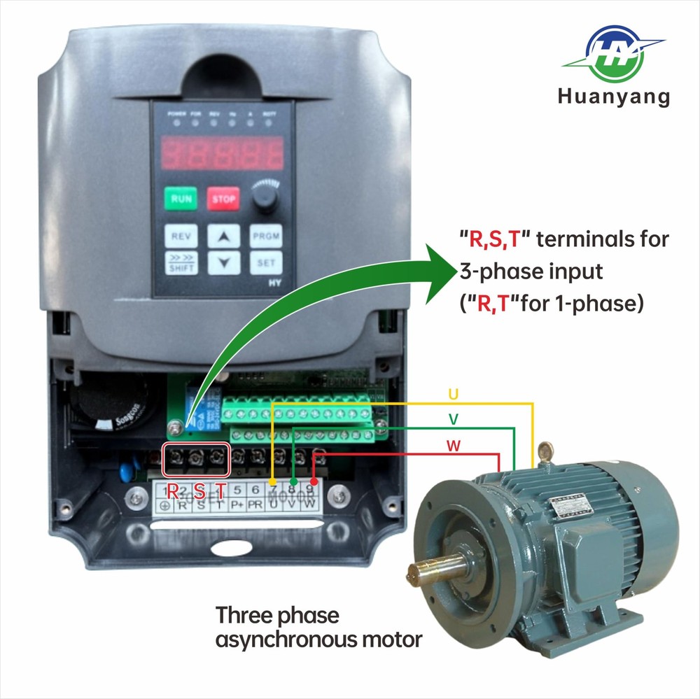 VFD Converter,Variable Frequency Drive,220VAC Single Phase Input to 220V Thre...