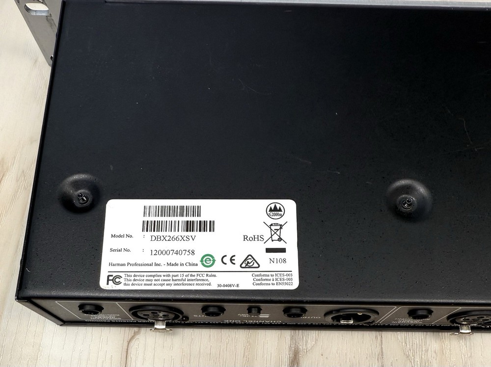 DBX 266xs 2-Channel Professional Audio Compressor/Gate Dynamic Effects Processor