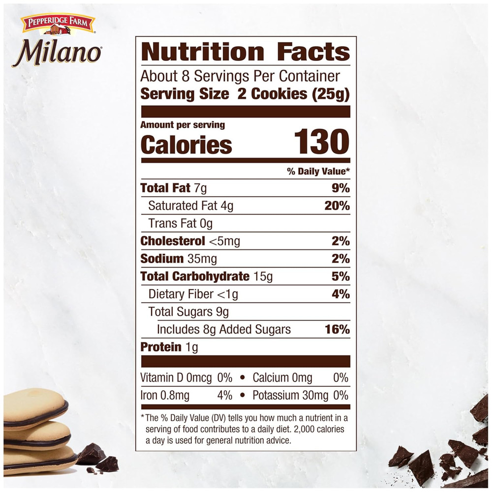 Milano Cookies, Raspberry Chocolate, 7 Oz. Bag