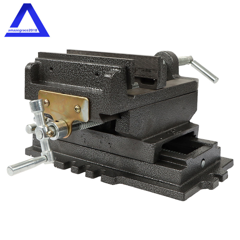 6" Cross Drill Press Vise Slide Metal Milling 2 Way Machine X-Y Clamp Heavy Duty