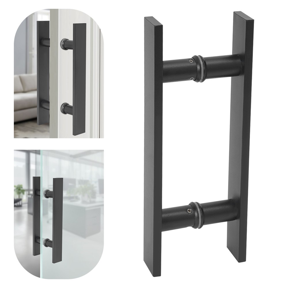 H Shape Door Pull Handle Double Sided Pull Push Sliding Barn Door Handles