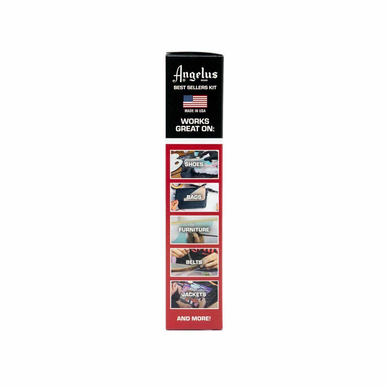 Angelus Acrylic Leather Paint Best Sellers Kit (12 Colors / 1 oz)