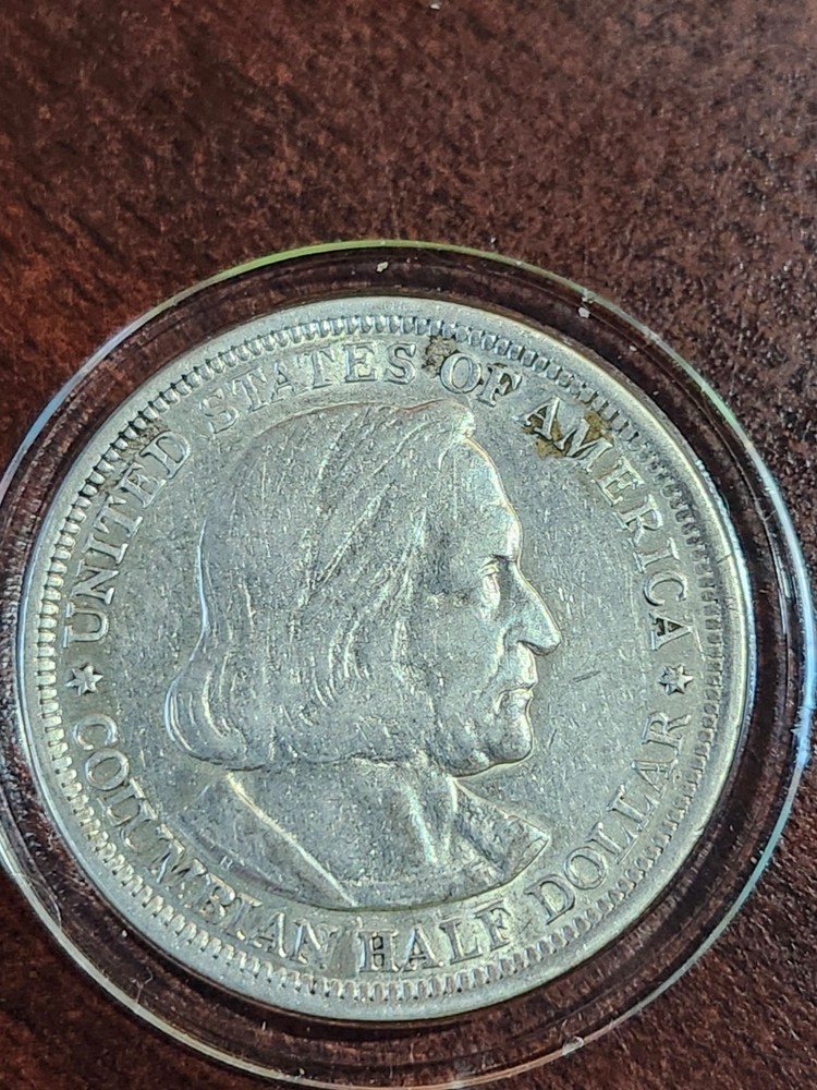 1893 Columbian Exposition Commemorative Half Dollar Silver