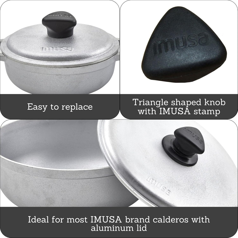 Large Spare Triangle Knob Set for Calderos,Black