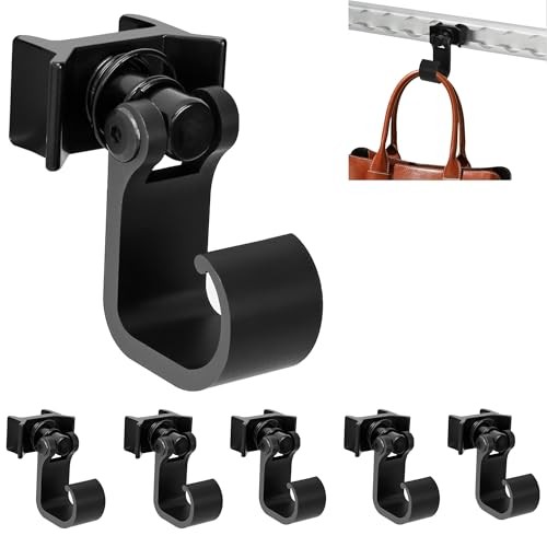 6Pcs L Track Hooks, L-Track Single Stud Tie Down Fitting, L-Track Spring 6pcs