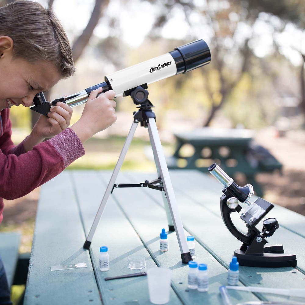 Educational Insights GeoSafari Telescope & Microscope Set - Science Kit with Ref