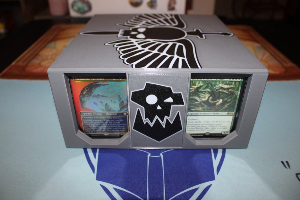 Warhammer 40k themed MTG EDH Commander Card Case , 4 deck party box