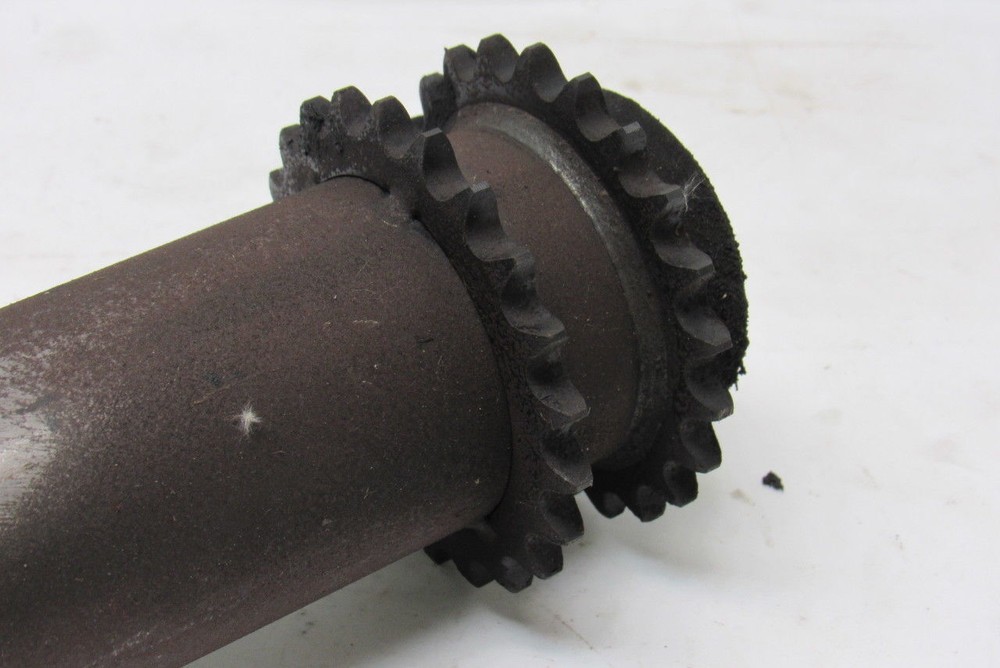 Chain Driven Double Sprocket Pallet Conveyor Roller 2-1/2"x21"BF 11/16" Hex