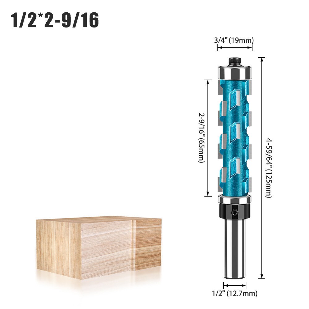 1pcs CNC Engrave Flush Trim Solid Carbide Spiral Router Bit-1/2" Shank