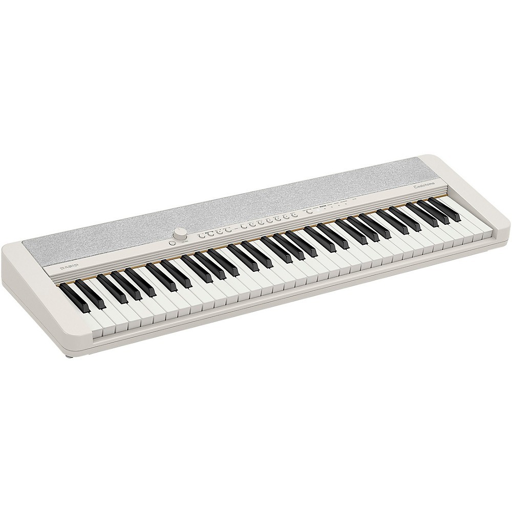 Casio Casiotone CT-S1 61-Key Portable Keyboard Essentials Bundle White