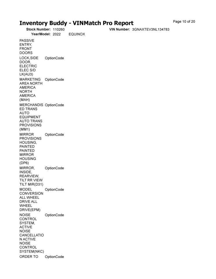 Dash Panel Without Forward Collision Warning Fits 18-22 EQUINOX 10304176
