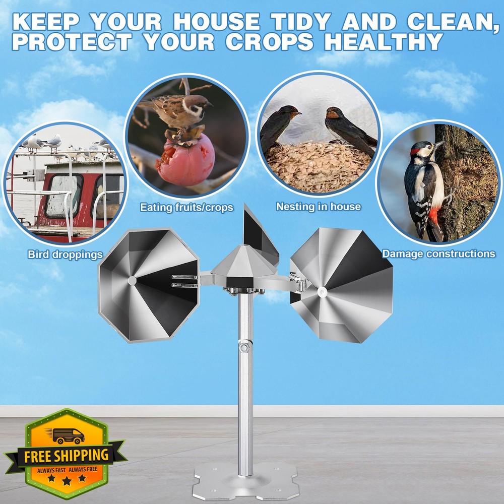 Spinning Bird Reflector Deterrent Scare Device
