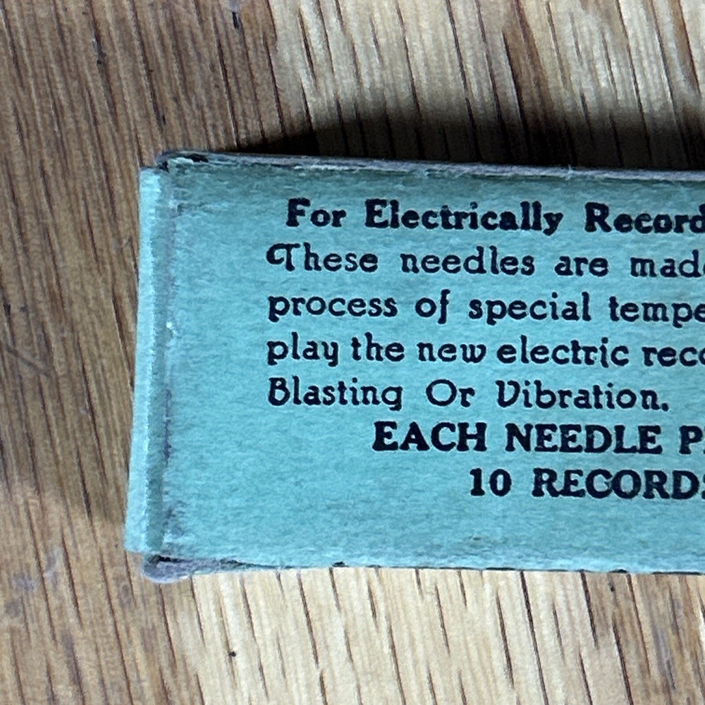 Antique Electro-phonic Phonograph Needle Package Advertising Original