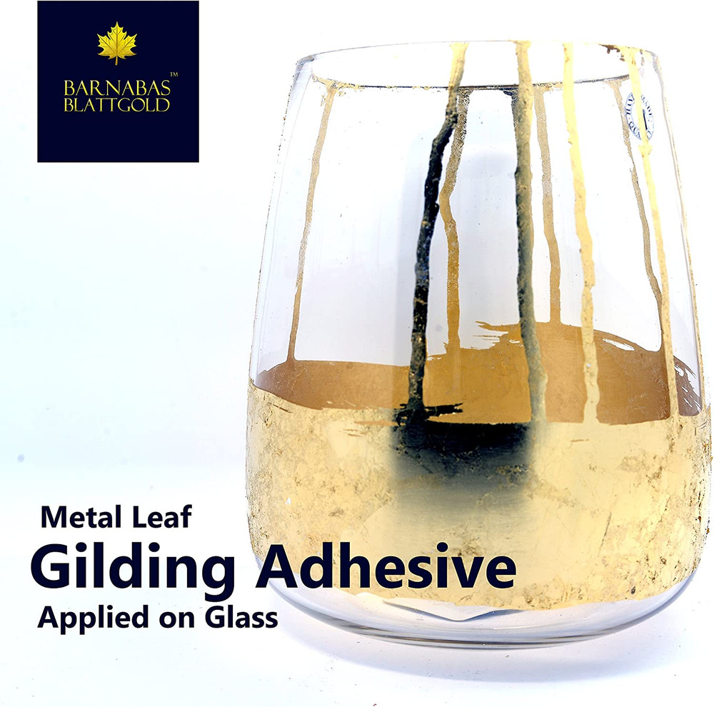 Gilding Adhesive Professional Quality, Water Based Gold Leaf Sheets Size 120Ml