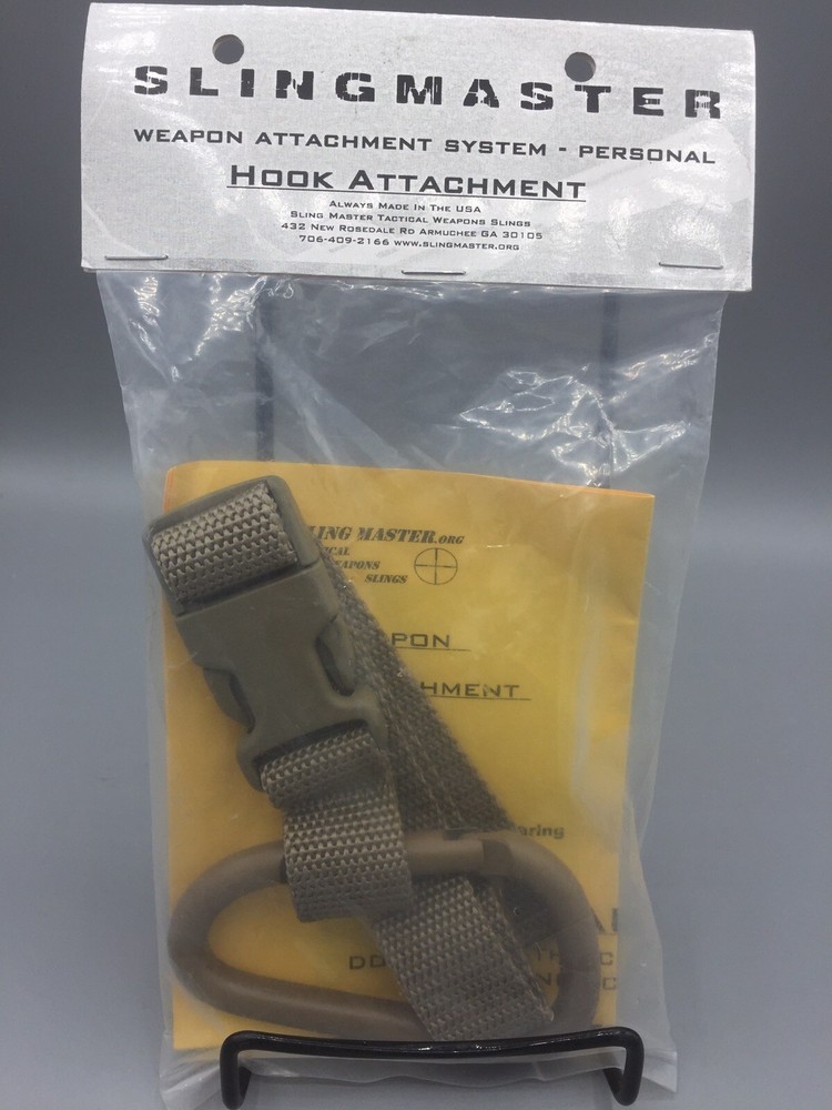 Sling Master Tactical "Weapon Attachment System - Personal" Tan Hook Attachment