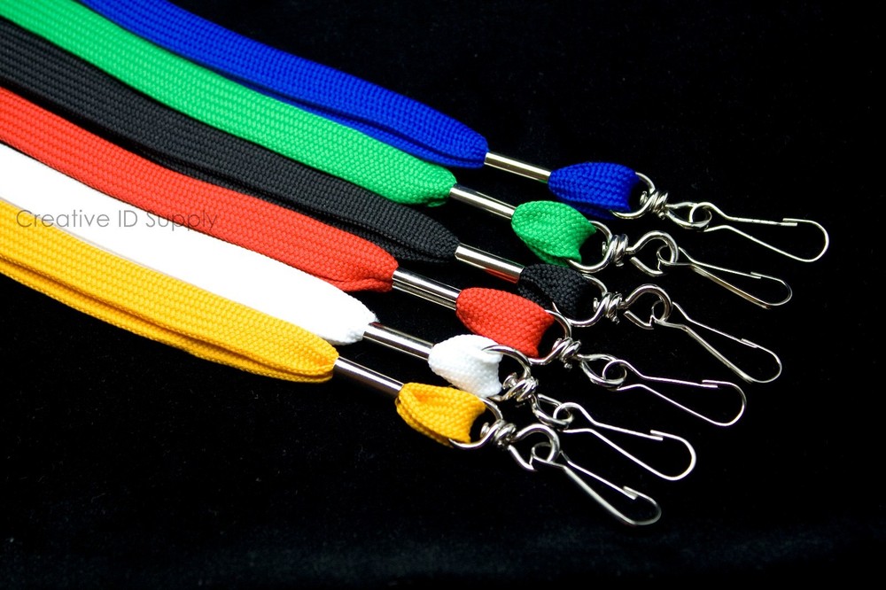 **500** LANYARDS Flat NECK Strap/Holders/ID Colors