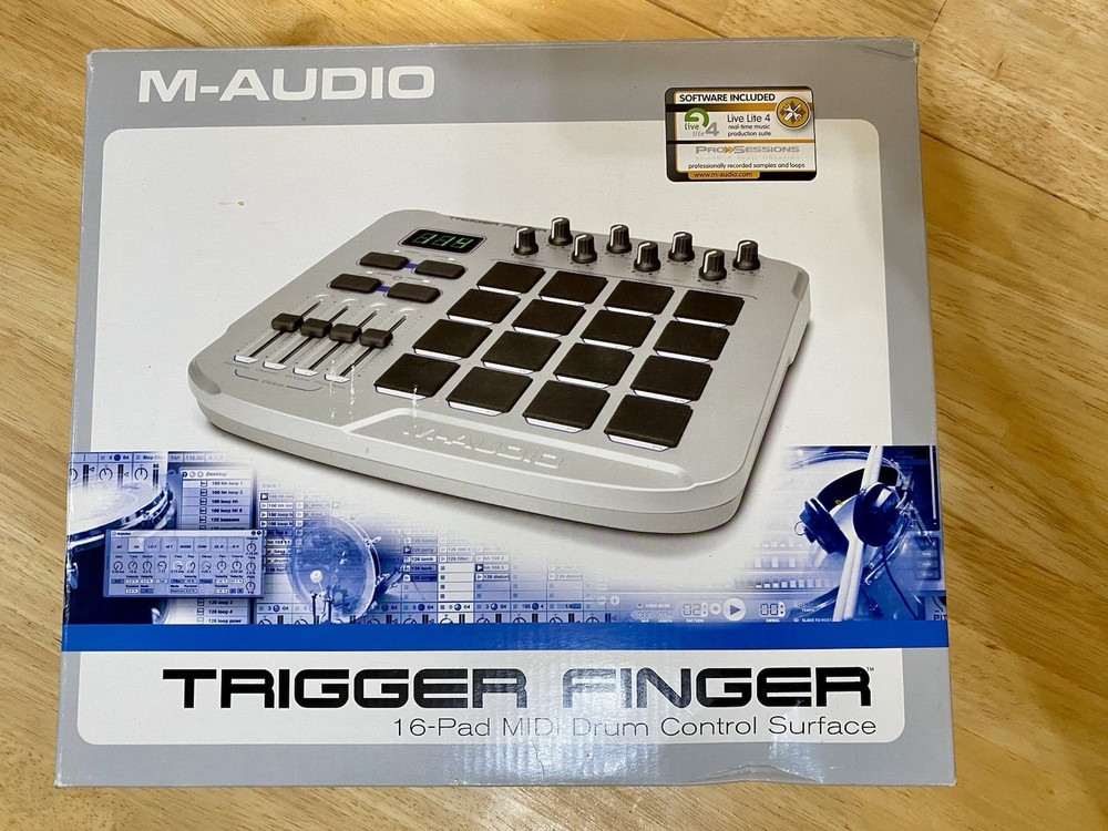 M-Audio Trigger Finger 16-Pad USB MIDI Drum Pad Controller w/ Original Box