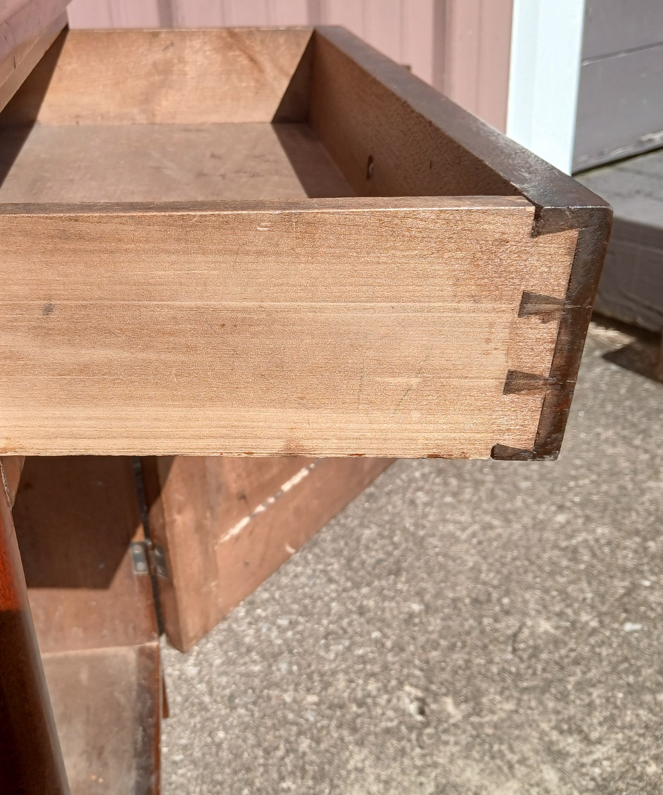 Antique Walnut One Door Wash Stand Commode with Drawer 1870s