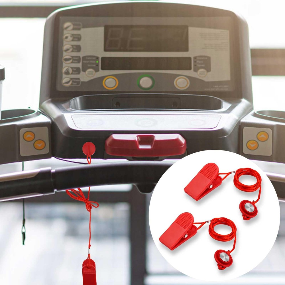 2PCS Universal Treadmill Magnetic Safety Key Emergency Stop Replacement