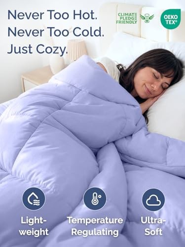 Queen Size, Lavender Alternative Down Comforter Queen (88" x 88") 09 - Lavender