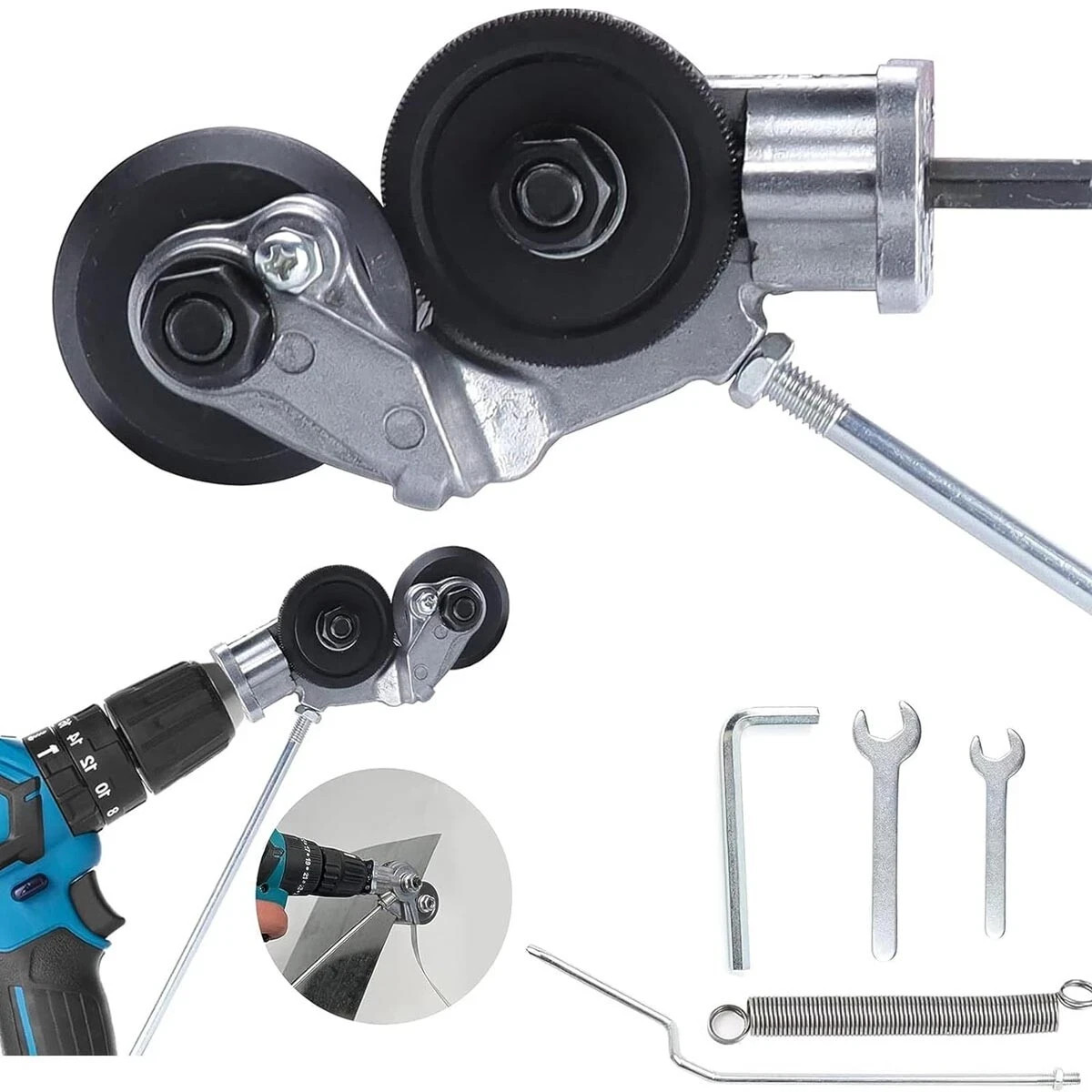 Electric Drill Shears Plate Cutter Attachment Metal Sheet Cutter Nibbler Saw .