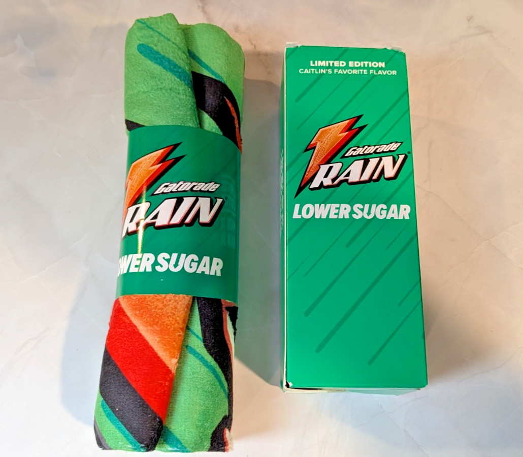 Caitlin Clark x Gatorade Limited Edition Capsule Rain Berry & Sideline Towel