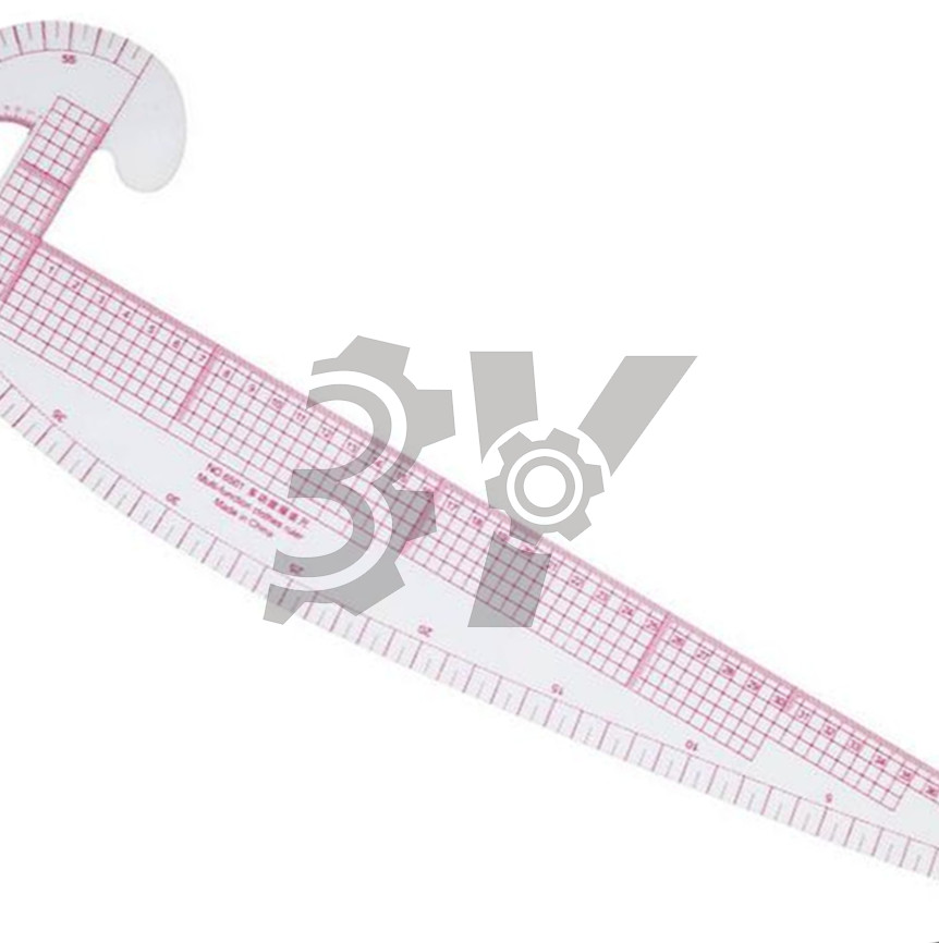 1PCS NEW 3IN1 Plastic Linear ruler straight ruler Design