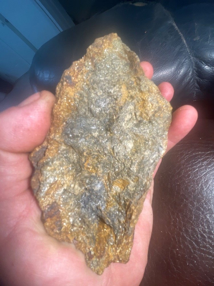 Gold, silver ore quartz specimen