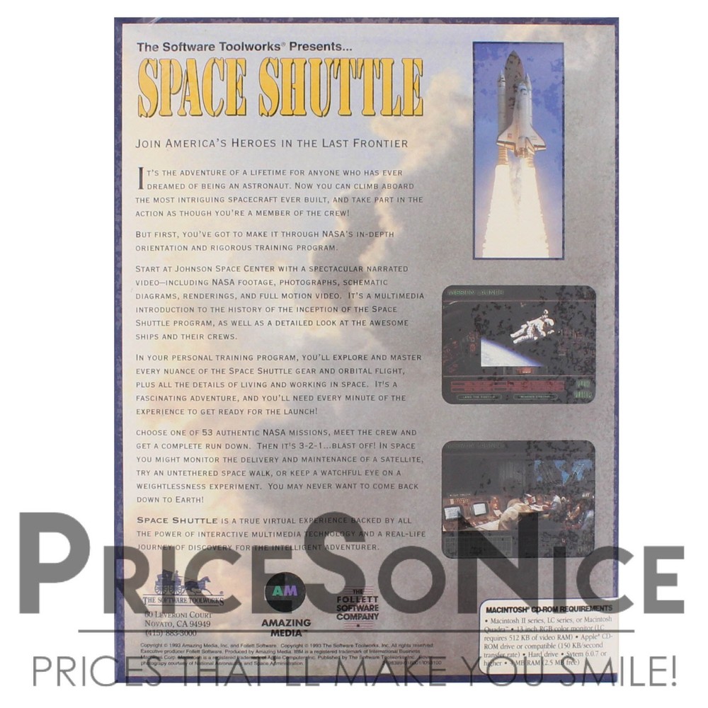 Space Shuttle for Mac Classic OS Software
