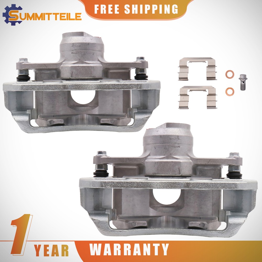 Pair Disc Brake Caliper W/ Bracket For 2008-2011 Ford Focus Front Left & Right